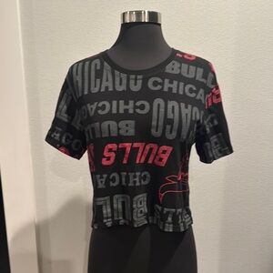 Black and Red Graphic Women's Top